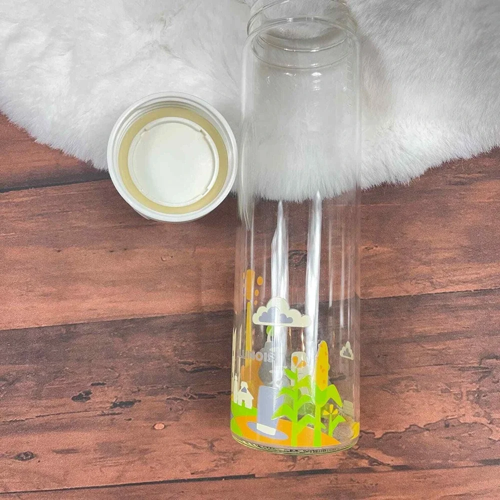 Starbucks You Are Here Collection Illinois Water Glass Tumbler Size 18.5 fl oz‎